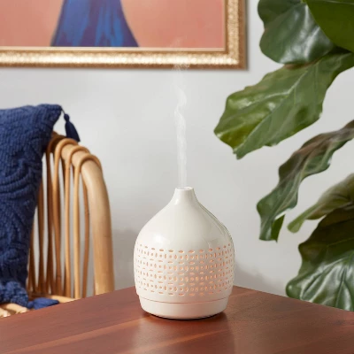 300ml Cutout Ceramic Color Changing Oil Diffuser White - Opalhouse™ 3 300ml Cutout Ceramic Color Changing Oil Diffuser White - Opalhouse™