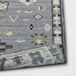 7'x10' Tapestry Rectangular Woven Outdoor Area Rug Gray - Opalhouse™ -Opalhouse GUEST 3d63a080 35c1 4b18 87d0 49bd82241939