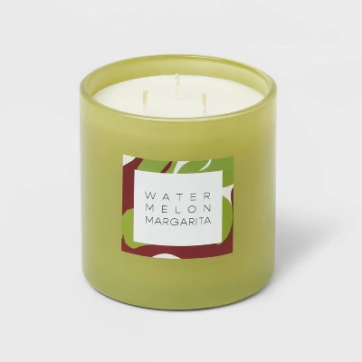 28oz Glass Watermelon Margarita Candle Light Green - Opalhouse™ 4 28oz Glass Watermelon Margarita Candle Light Green - Opalhouse™ - Image 2