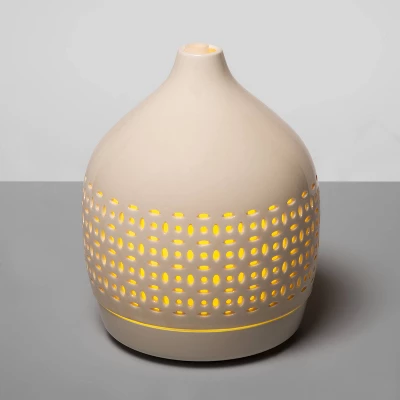 300ml Cutout Ceramic Color Changing Oil Diffuser White - Opalhouse™ 6 300ml Cutout Ceramic Color Changing Oil Diffuser White - Opalhouse™ - Image 4