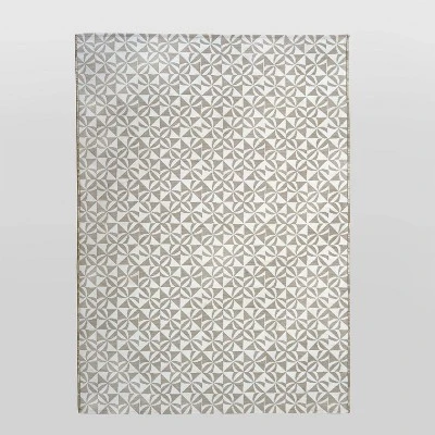 Cameo Outdoor Rug Gray/White - Opalhouse 6 Cameo Outdoor Rug Gray/White - Opalhouse - Image 4