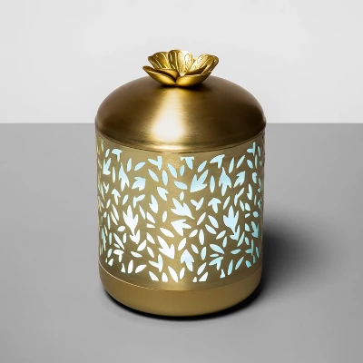 200ml Metal Flower Cutout Color-Changing Oil Diffuser Gold - Opalhouse™ 7 200ml Metal Flower Cutout Color-Changing Oil Diffuser Gold - Opalhouse™ - Image 5
