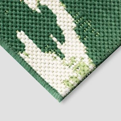 5' X 7' Peacock Ikat Outdoor Rug Green - Opalhouse™ 3 5' X 7' Peacock Ikat Outdoor Rug Green - Opalhouse™