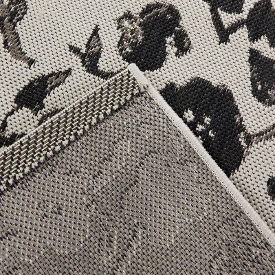 Floral Outdoor Rug Black - Opalhouse™ 4 Floral Outdoor Rug Black - Opalhouse™ - Image 2