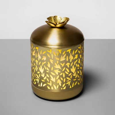 200ml Metal Flower Cutout Color-Changing Oil Diffuser Gold - Opalhouse™ 6 200ml Metal Flower Cutout Color-Changing Oil Diffuser Gold - Opalhouse™ - Image 4