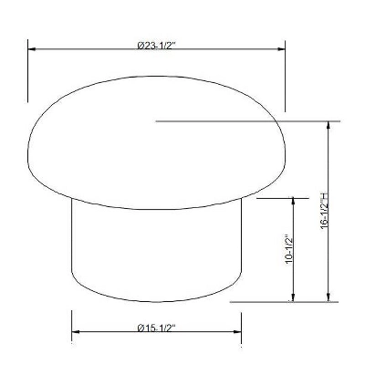 Maddalena Mushroom Stool - Opalhouse™ Designed With Jungalow™ 6 Maddalena Mushroom Stool - Opalhouse™ Designed With Jungalow™ - Image 4