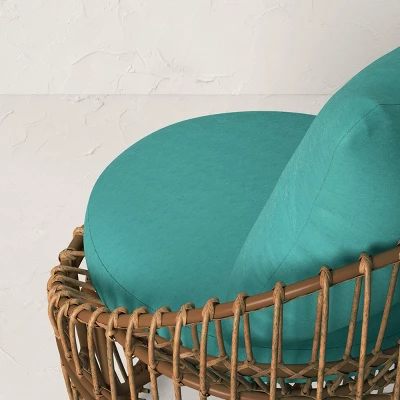 Topanga Club Chair With Ottoman - Blue/Brown - Opalhouse™ Designed With Jungalow™ 7 Topanga Club Chair With Ottoman - Blue/Brown - Opalhouse™ Designed With Jungalow™ - Image 5