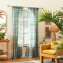 New Products 17 Flower Faux Wood Curtain Rod Natural Wood - Opalhouseâ„¢ Designed With Jungalowâ„¢